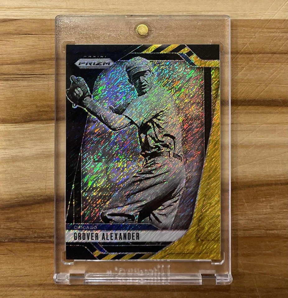 2025 Panini Prizm Baseball Grover Alexander FOTL Black Gold Shimmer /3 HOF - Image 1 of 2
