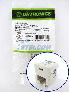 Ortronics OR-TJ5E00 TracJack CAT5e Jack Fog White ~STSI - Picture 1 of 3
