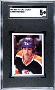 1981-82 O-Pee-Chee Stickers #264 Wayne Gretzky - SGC 5 (EX / Excellent) - Picture 1 of 2