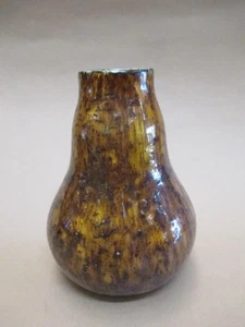 Vase, handmade, drip glaze, English?, marked, vintage - Picture 1 of 10
