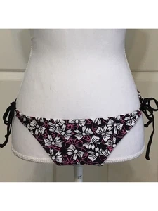 XHILARATION Women's Multi Color Printed Tie Bikini Swimwear Bottom S - Picture 1 of 3