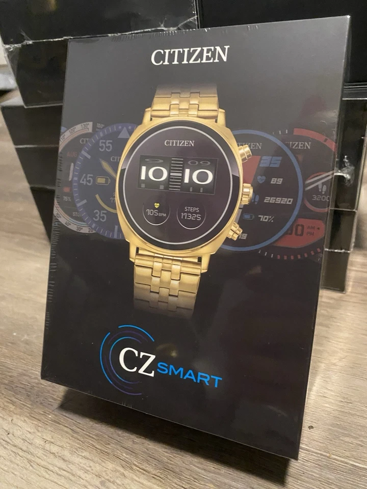 Citizen CZ Smart Touchscreen Gold Stainless Steel Smart Watch 41MM MX1002-57X