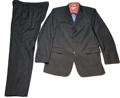 Bugatti Ing Lora Piana & Co Suite 44L Lana Merino 3 Botones Zelander Dream Alemania Foto 1 de 4