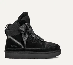 NEU UGG Highlel Suede Wool High Top Sneaker Boots Damen Schwarz UK3/US 5/EUR 36 - Bild 1 von 20