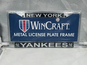 New York Yankees MLB Black Laser Cut License Plate Frame Wincraft - Picture 1 of 1