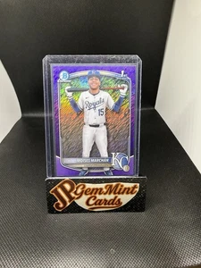 2025 Bowman Chrome Moises Marchan Purple Shimmer Refractor 1st Prospect #174/250 - Bild 1 von 2