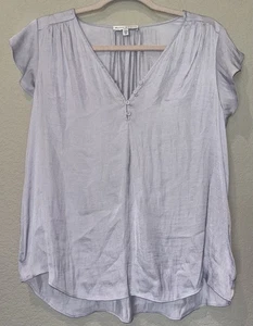 Maison D’ Amelie Paris Flieder Lavendel Bluse Rüschen Flatterärmel Damen M - Bild 1 von 4