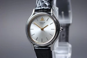 [Near MINT]  SEIKO CREDOR 4J81-0A40 23mm Silver Dial Quartz Women's Watch JAPAN - Picture 1 of 10