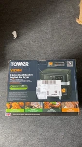 Tower vizion 9 litre dual basket air fryer brand new - Picture 1 of 4