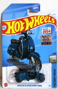 Hot Wheels 2024 Vespa 90 SS Super Sprint 1966 71/250 Blue Factory Sealed - Picture 1 of 2