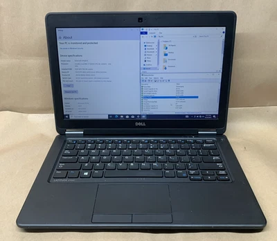 Portátil Dell Latitude E7250, Intel i7-5600U@2,6 GHz, 8 GB RAM, 256 GB SSD, Win10P Foto 1 de 4