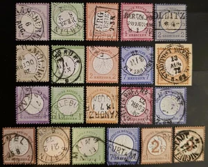 GERMANY REICH 1872 Used Brustschilds Set of 21  Unchecked for Types High CV! VF - Picture 1 of 1
