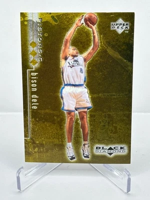 BISON DELE 1998-99 Upper Deck Black Diamond Triple Diamond #35 #'d/1500 Pistons - Image 1 of 2
