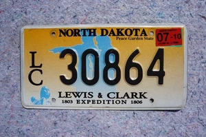 Nummernschild North Dakota Lewis & Clark 2010 - Bild 1 von 3