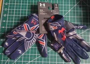 Under Armour Men's UA F8 LE USA Football Receiver Gloves Size M Medium - Picture 1 of 2