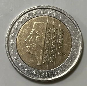 2 EURO € Münze NL 2000 Niederlande Königin Beatrix Koningin der Nederlanden - Bild 1 von 2