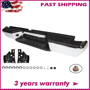 Rear Step Bumper Assembly Chrome Complete for 2005-2021 Nissan Frontier Truck - Picture 1 of 14