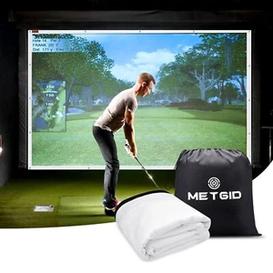 Golf Simulator Impact Screen for Golf Training,16pcs Grommet Holes Family Indoor - Picture 1 of 6