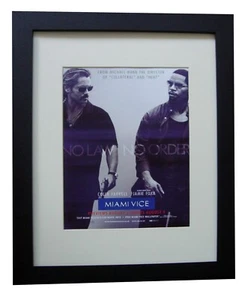MIAMI VICE+MOVIE+FILM+POSTER+AD+FRAMED+RARE ORIGINAL 2006+FAST WORLD SHIP - Imagen 1 de 9