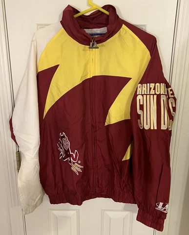 Vintage Logo Athletic Arizona ASU Sun Devils Sharktooth Jacket Size Large Cover
