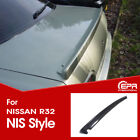 Carbon Trunk Spoiler Wing For Nissan Skyline R32 GTS GTR NIS Style Extension Kit