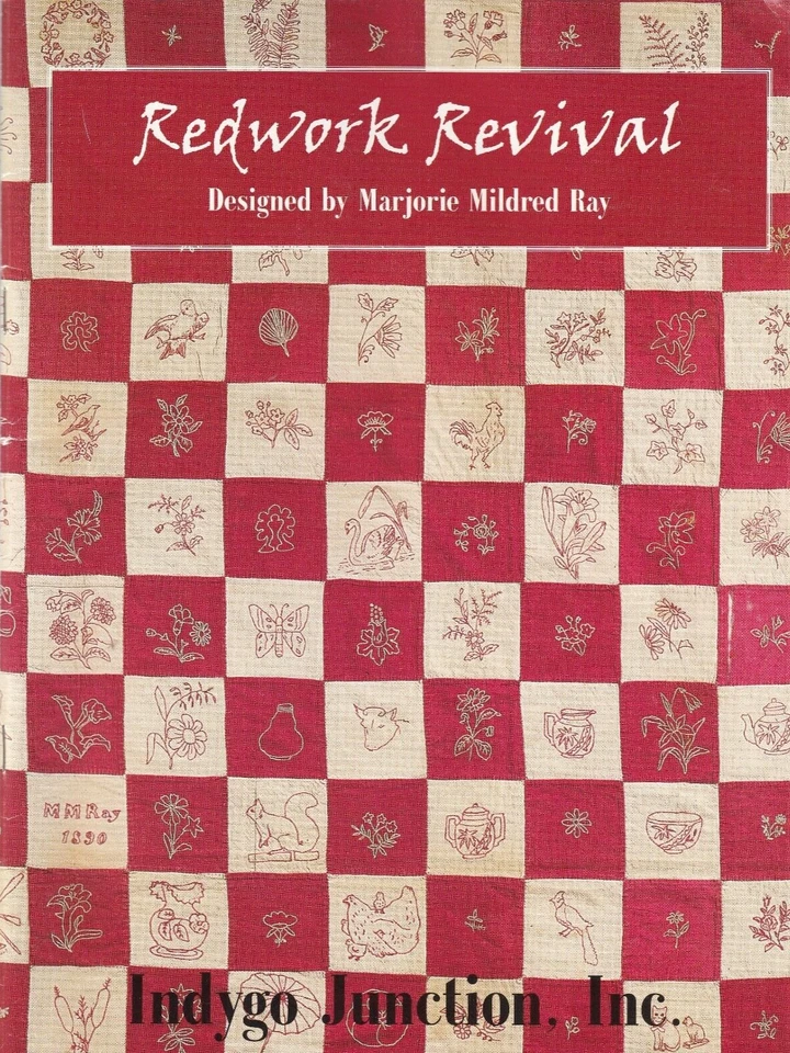 Indygo Junction Redwork Revival by Marjorie Mildred Ray (2000, Trade Paperback) - Image 1 of 1