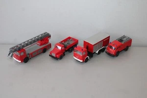 Wiking und andere 4 Stück Feuerwehr Einsatzfahrzeuge Spur H0 #E765 - Bild 1 von 3