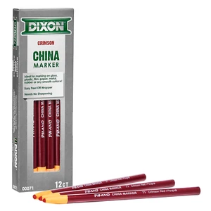 Dixon Industrial Phano Peel-Off China Markers,  12-Count - Picture 1 of 10