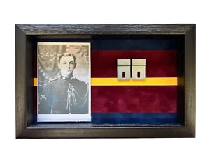 1st Kings Dragoon Guards Medal Case With Photo For 3 - 4 Medals. Black Case - Picture 1 of 6
