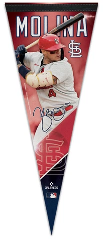YADIER MOLINA St. Louis Cardinals Official MLB Premium Felt Collectors PENNANT Cover