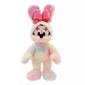 Minnie Mouse Multicolor Ostern Plüschhase mit Ohren & Schleife - Medium 17 Zoll - Bild 1 von 4