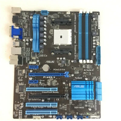 FOR ASUS F1A55-V Desktop Motherboard Socket FM1 ATX AMD A55 DDR3 TESTED - Image 1 of 4