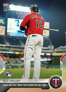 2021 Topps Now Alex Kirilloff RC Rookie Minnesota Twins #153 Limited Print Run - Picture 1 of 2