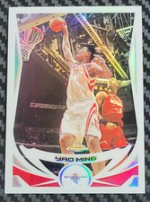 2004-05 TOPPS CHROME YAO MING REFRACTOR  #11 HALL OF FAME HOUSTON ROCKETS
