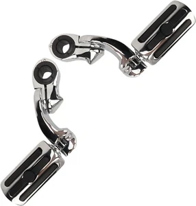 Pedane Poggiapiedi Regolabili Harley Davidson Moto 47x2cm Universali 360° - Foto 1 di 9