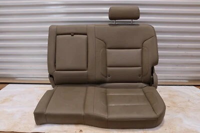 2015-2016 GMC SIERRA 2500 HD REAR 2ND SECOND ROW LEFT SIDE SEAT LEATHER TAN OEM - Image 1 of 4