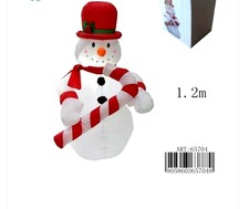 Pupazzo di neve gonfiabile 150 CM Decorazioni Natalizie Natale Luci Led ART65704