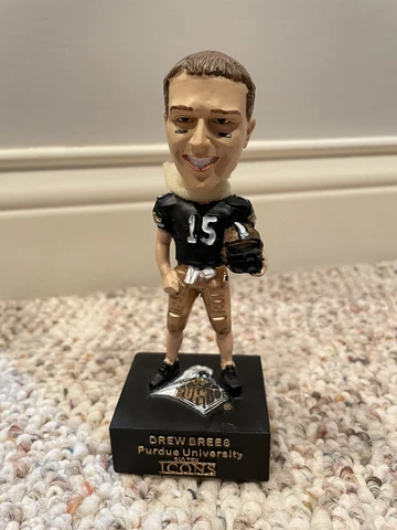Drew Brees Purdue Special Edition Big Ten Bobblehead w/ Box; Excellent Condition Cover