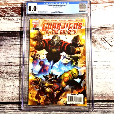 Guardians of the Galaxy Comic #1. CGC Graded 8.0. Marvel Comics 2008. Newsstand. - Image 1 of 4