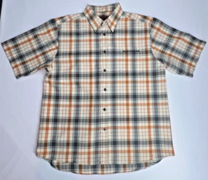 Vtg SouthPole Mens Size XL Plaid Flannel Button Up 90s Y2K Hip Hop Short Sleeve - Picture 1 of 9