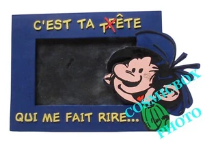 ancien cadre photo GASTON LAGAFFE par Avenue of the Stars figurine tête marsu - Picture 1 of 3