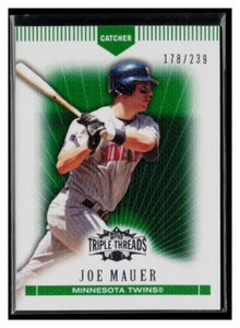 2007 Topps Triple Threads #29 Joe Mauer Emerald /239