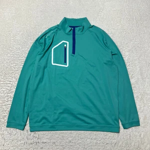 Sudadera Peter Millar Hombre Extra Grande Corona Verde Deporte Forja Cuarto Cremallera Golf - Imagen 1 de 14