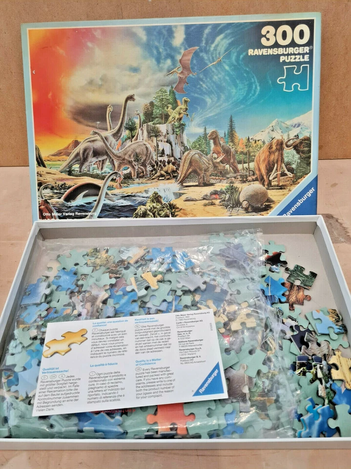 puzzle ravensburger vintage 300pz animali preistorici - Immagine 1 di 2