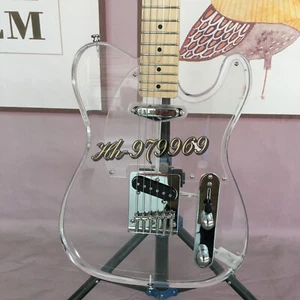 Guitarra Eléctrica Acrílica Trans Body TL Sin Marca Diapasón y Cuello de Arce con SS - Imagen 1 de 9