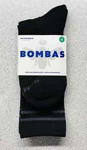 New Black Bombas Calf Socks : Size Medium M: Shoe Size Men 6-9 & Women 7-11.5 - Picture 1 of 2