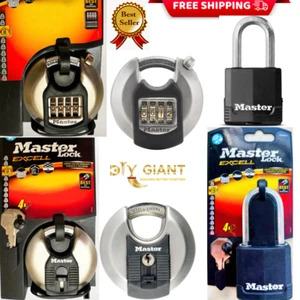 Candado de disco de alta resistencia MASTER LOCK resistente a la intemperie y a prueba de óxido acero inoxidable - Imagen 1 de 41