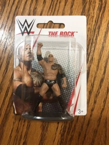FIGURA DE LA ROCA WWE MATTEL JUGUETE FIGURA 3" FIGURA DE ACCIÓN LUCHA LIBRE. ¡SELLADO! - Imagen 1 de 3