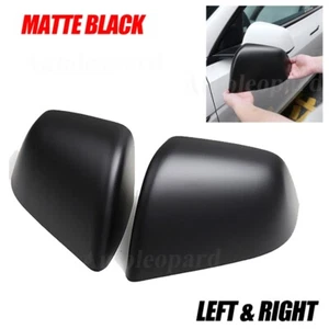For 2019-2023 Tesla Model Y Matte Black Rear View Side Door Mirror Cover Trim - Picture 1 of 8