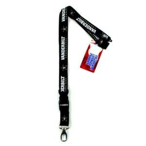 Vanderbilt Commodores Lanyard 2-Sided Lob Claw Detachable Keychain NCAA Official - Picture 1 of 3